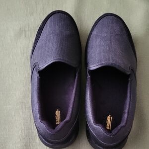 Womens Black Slip-On Shoes